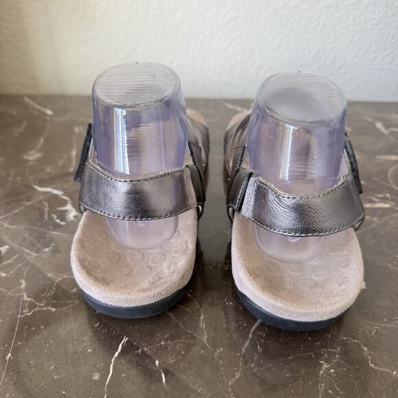 Vionic Talulah Pewter Metallic Sandals Size 8 Adjustable Arch Support Gray - Picture 4 of 7